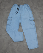 Calça cargo dazzling original PLUS SIZE azul claro