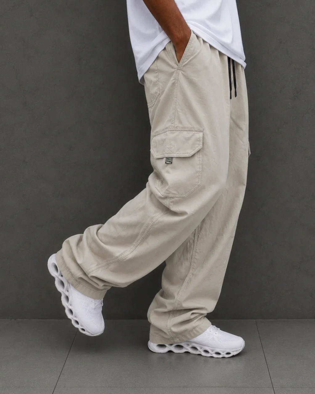 Calça cargo dazzling original PLUS SIZE bege