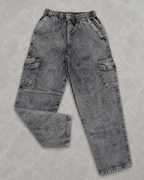 Calça cargo dazzling original PLUS SIZE cinza marmorizada