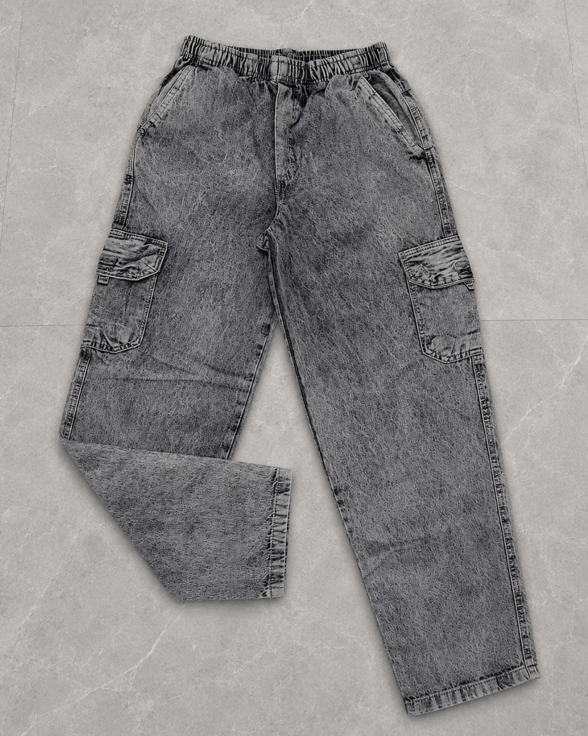 Calça cargo dazzling original PLUS SIZE cinza marmorizada